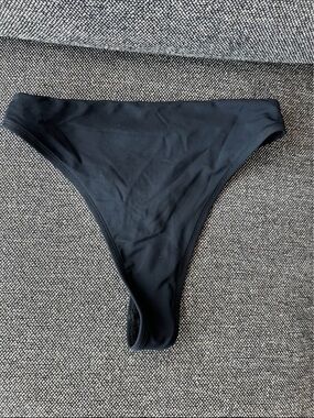 Beth Richards Black High-Cut Bikini Swim Bottom